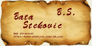 Bata Steković vizit kartica
